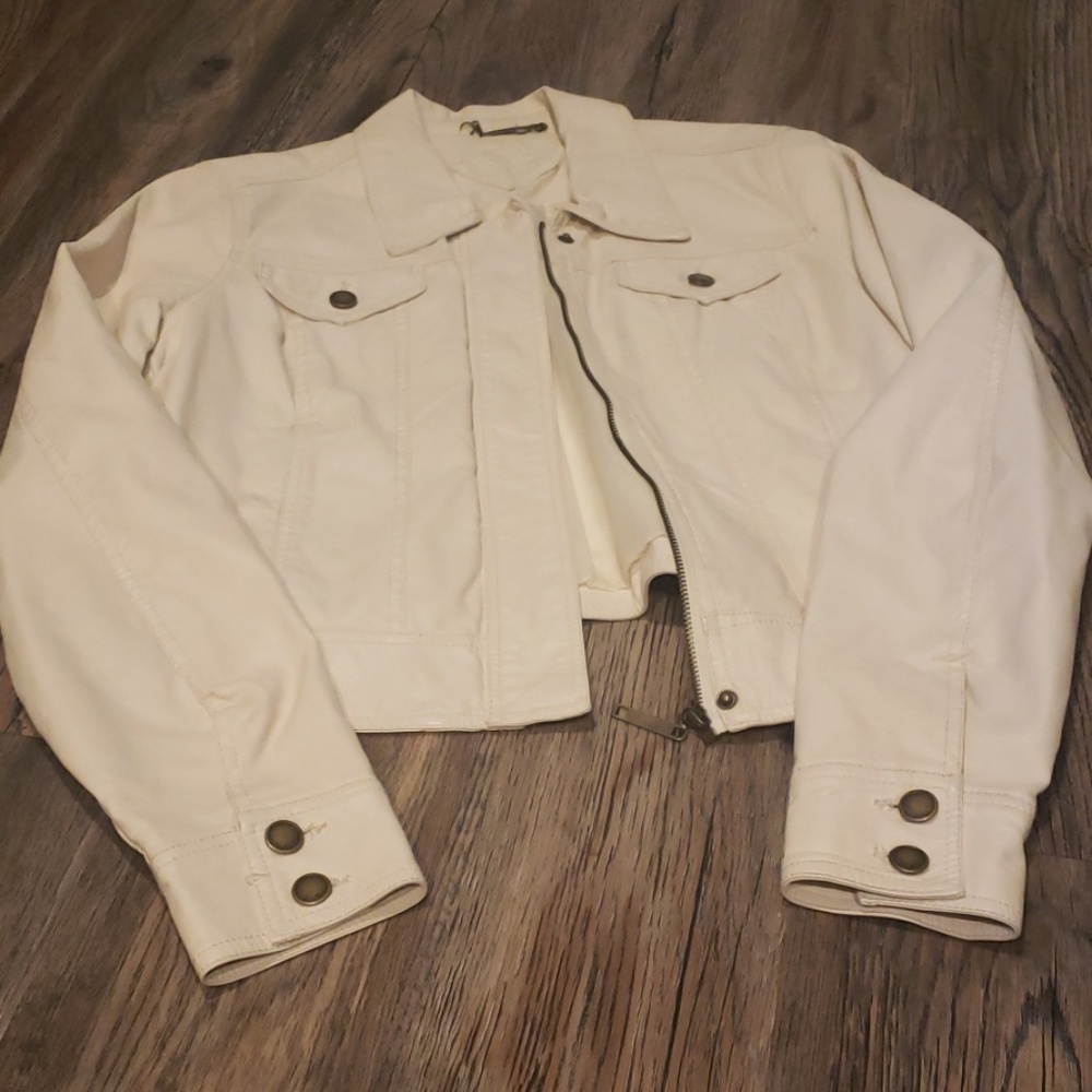 Light Cream leather jacket